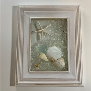 Beautiful Beach Seashell Picture Art Frame 8 x 10